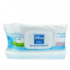 Mixa Lingette Lait De Toilette Bebe  x72 